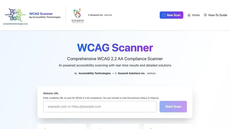 Accessibility Scanner interface