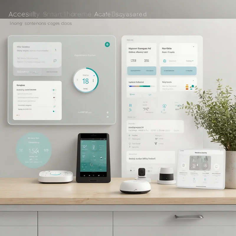 Accessibility-first smart home dashboard and device management